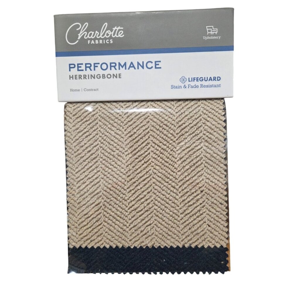 Discontinued Charlotte Fabrics Performance Herringbone Upholstery Swatch Book